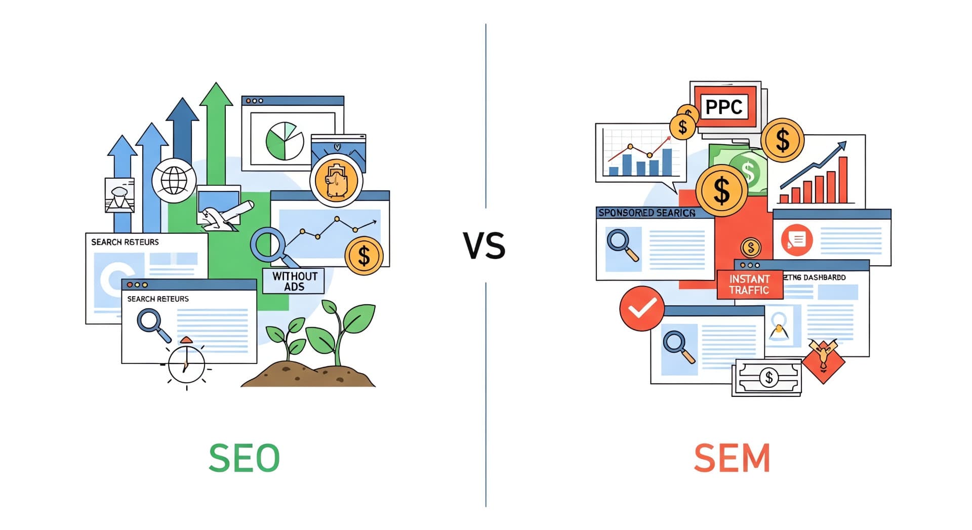 SEO ve SEM Karşılaştırması: 2026 Dijital Pazarlama Strateji Rehberi